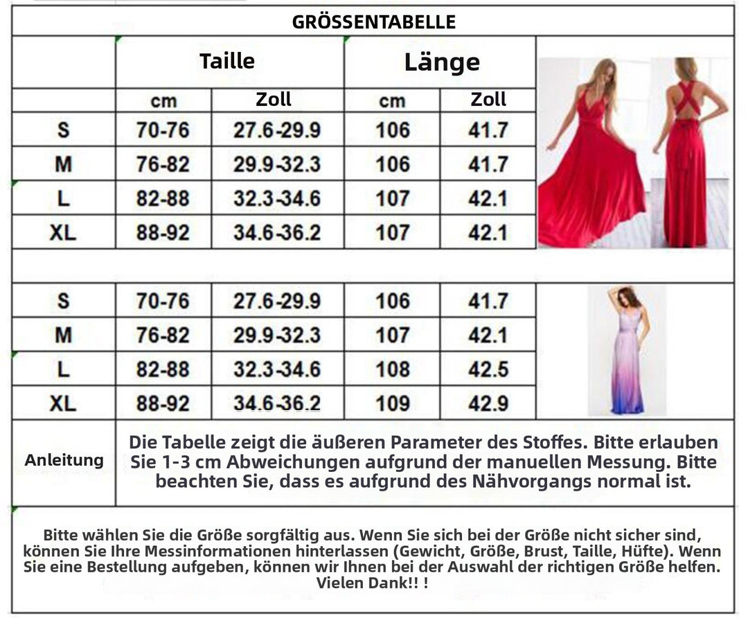 Drune | Multi-Wear Multi-Seil Kreuz rückenfrei Bandage Kleid