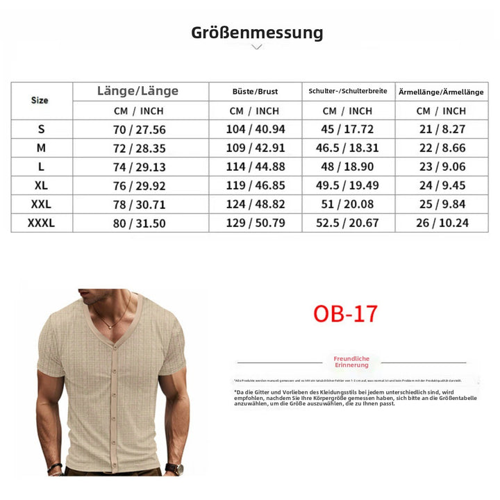 Drune | Atmungsaktive Strickjacke mit Knöpfen und kurzen Ärmeln