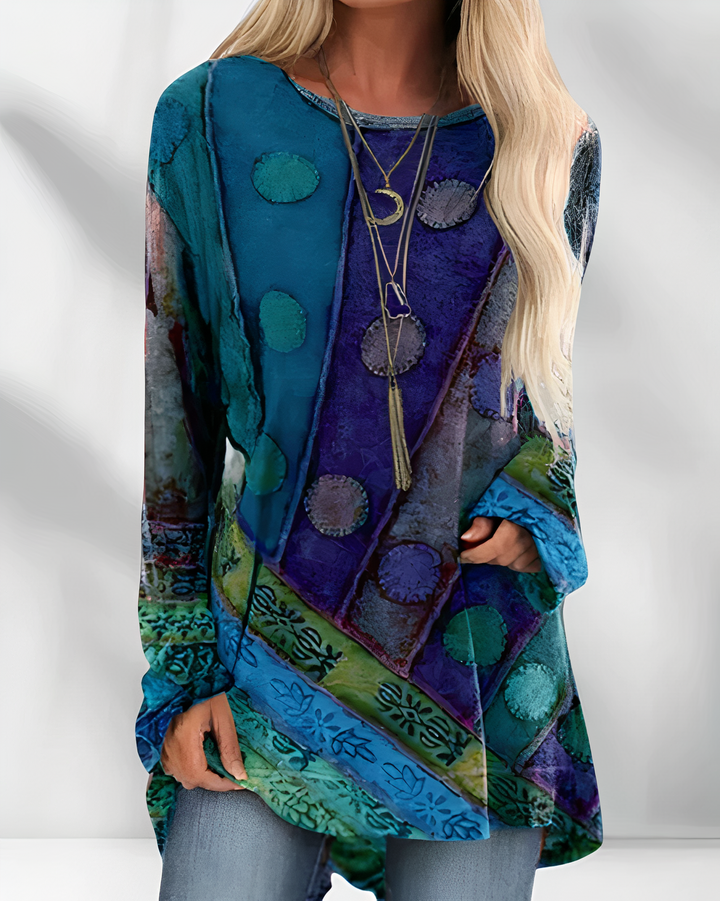 Drune | Damen Tunika Oberteile Elegante Top