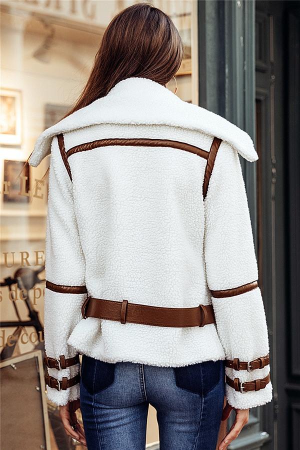 Drune | Parka Gürtel Shaggy Jacke