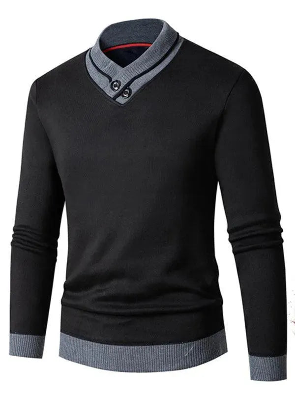 Drune | Slim Fit V-Ausschnitt Herren Pullover