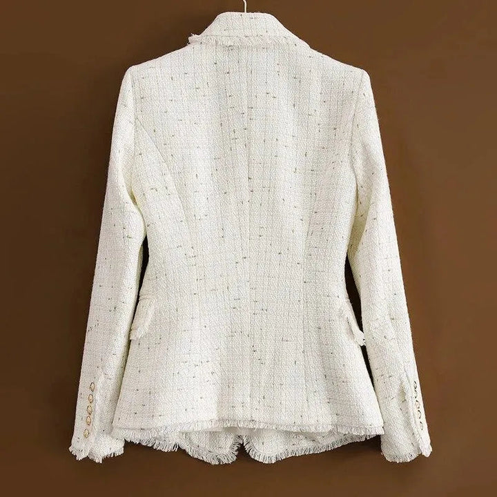 Drune | Tweed Blazer Damen - Lässig - Unifarben