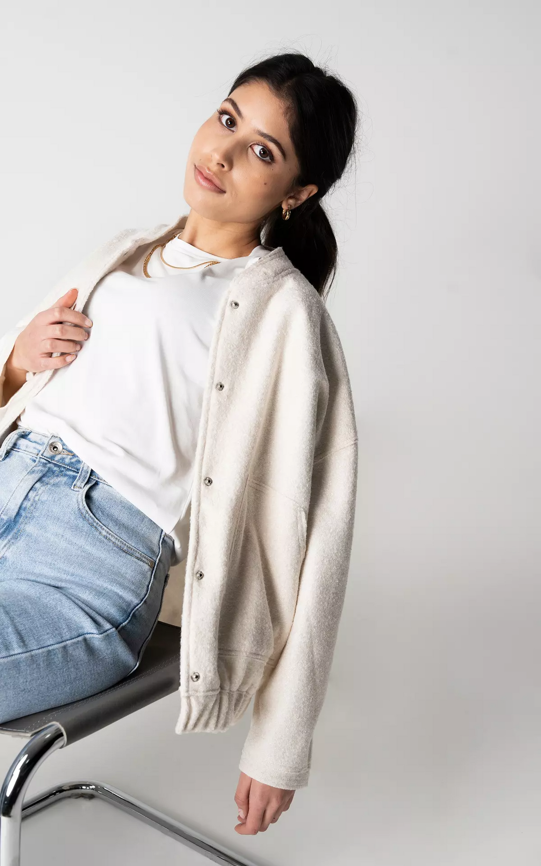 Drune | Tweed Bomber Oversized - Bestseller Herbstjacke