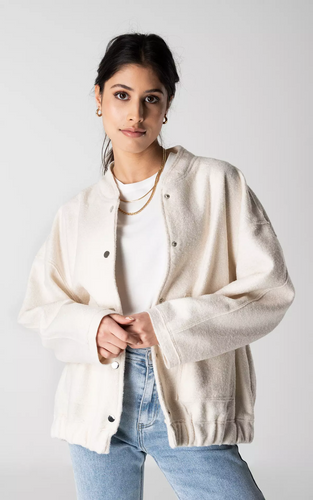 Drune | Tweed Bomber Oversized - Bestseller Herbstjacke