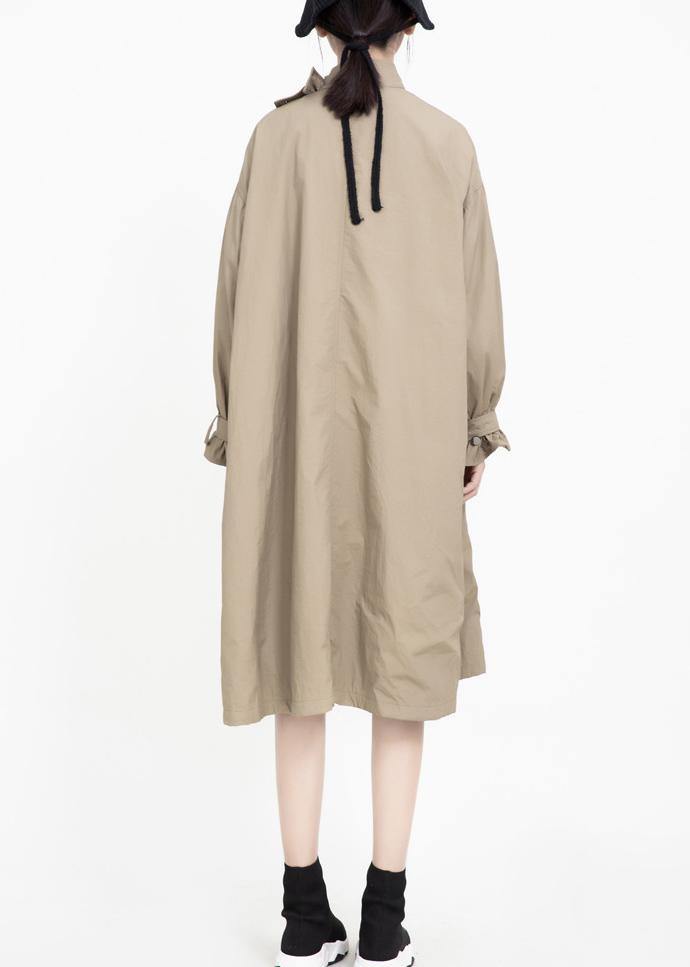 Drune | ways to wear Fashion asymmetrische Mäntel Damen khaki Midi Jacken