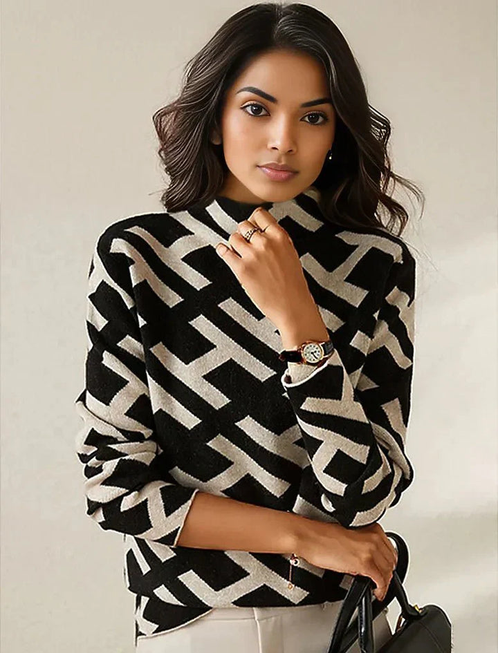 Drune | Pullover Mit Geometrischem Muster Für Frauen