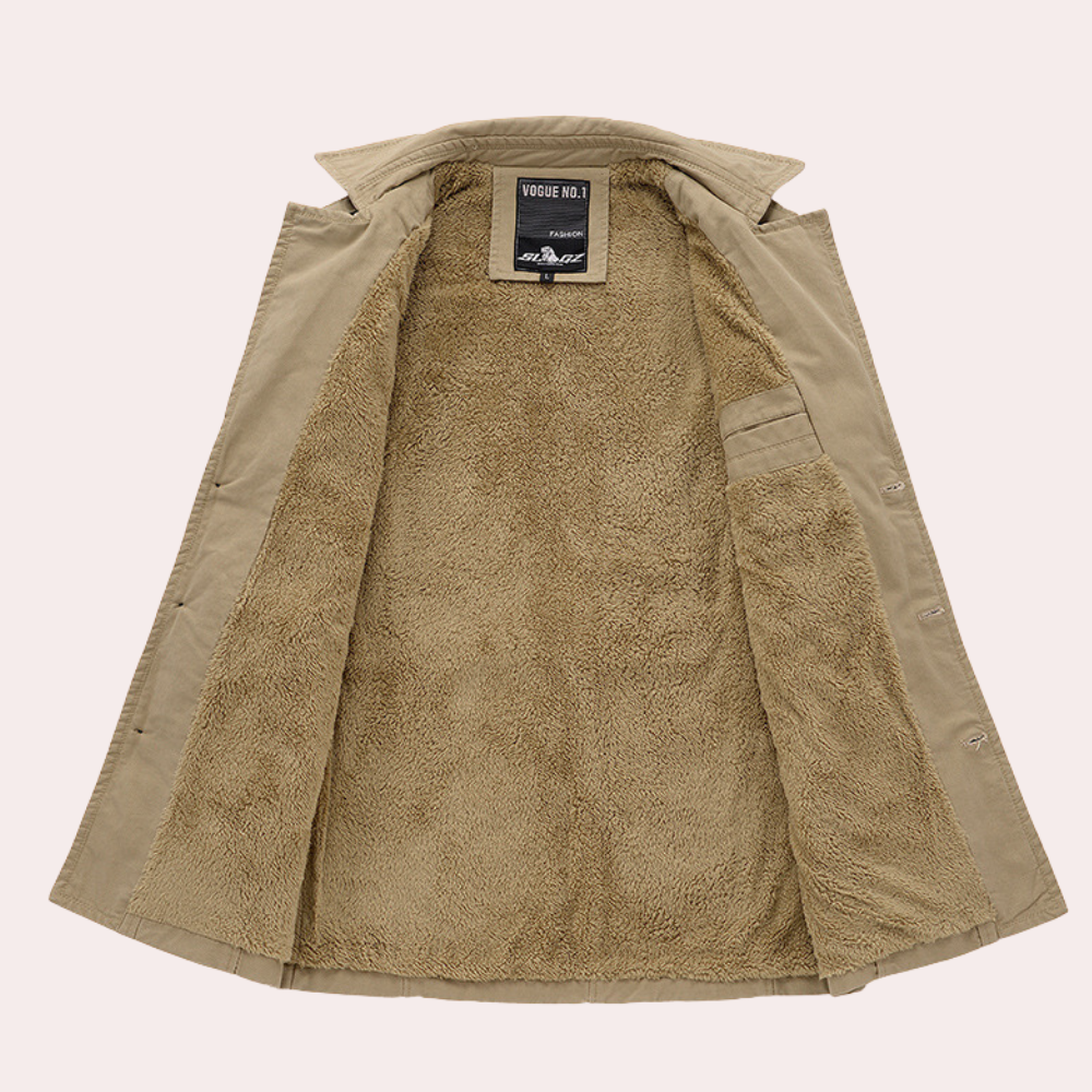 Drune | Eleganter, Warmer Trenchcoat für Männer