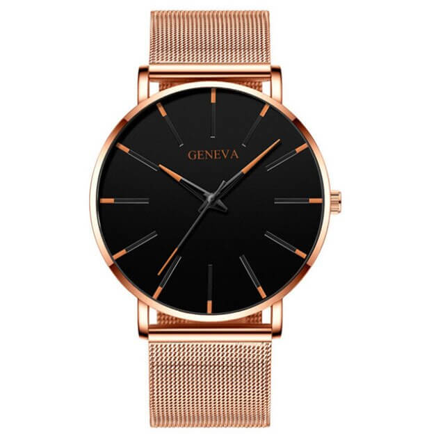 Herren Ultraflache Business Uhr Für Eleganten Stil