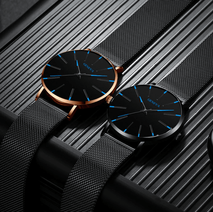 Herren Ultraflache Business Uhr Für Eleganten Stil