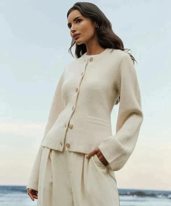Drune | Stilvolle Gestrickte Weiche Strickjacke