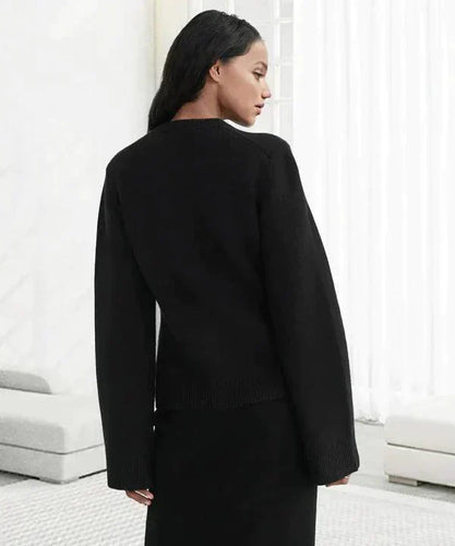 Drune | Stilvolle Gestrickte Weiche Strickjacke