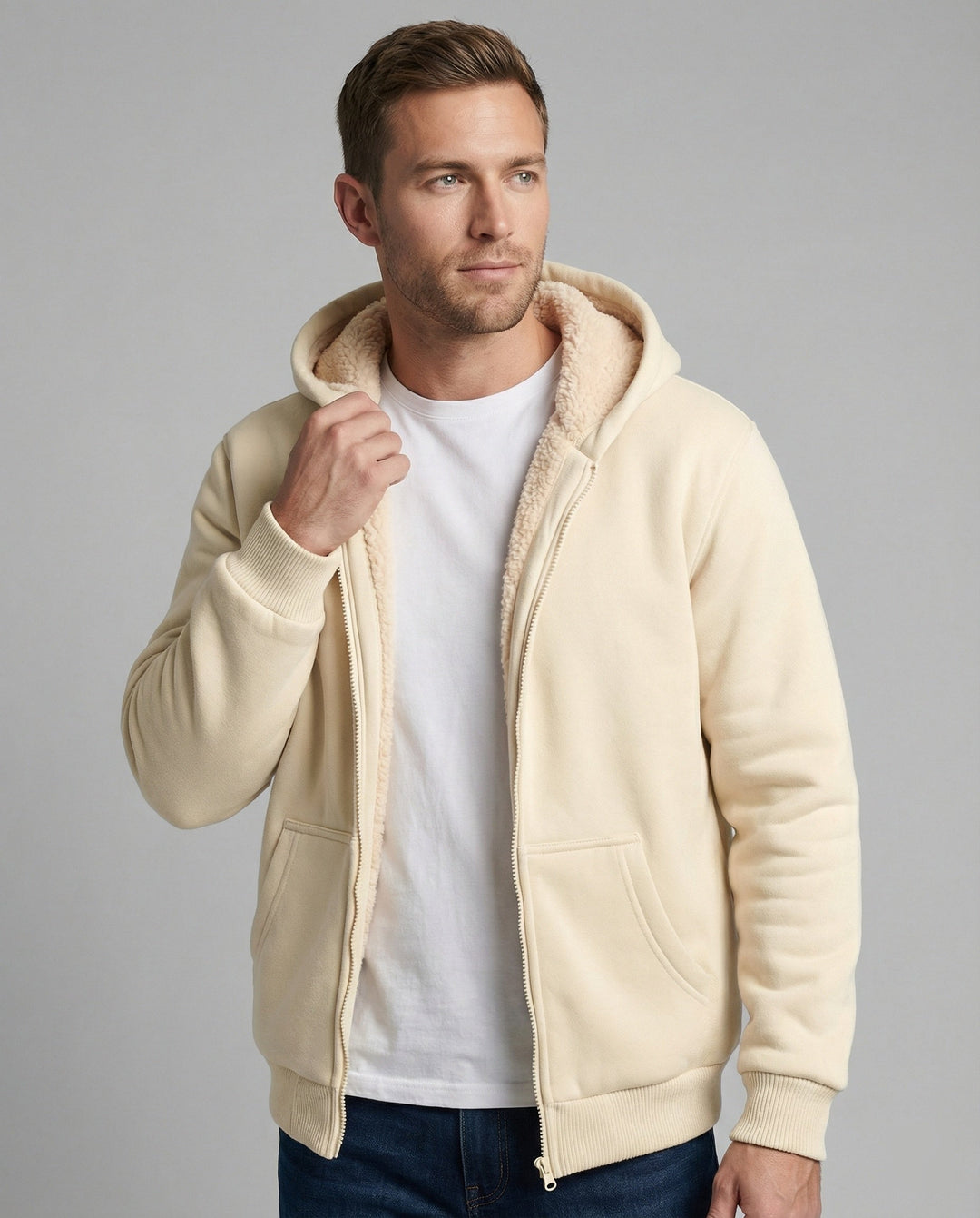 Drune | Warmer Fleecegefütterter Winterhoodie für Herren