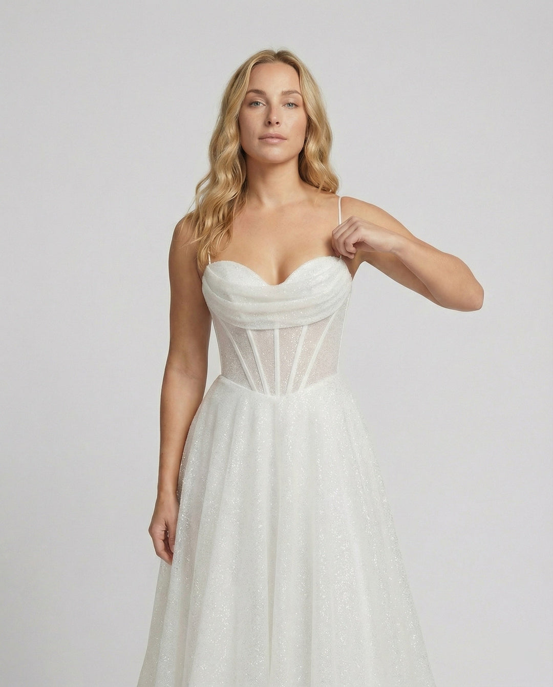 Drune | Glitter Ballkleid mit Schnürung