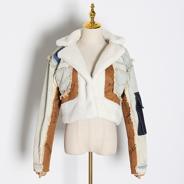 Drune | Got Caught Denim Crop Jacke