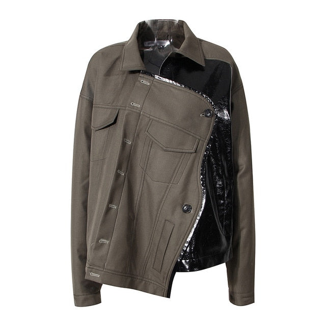 Drune | Ich werde nicht brechen asymmetrische Jacke
