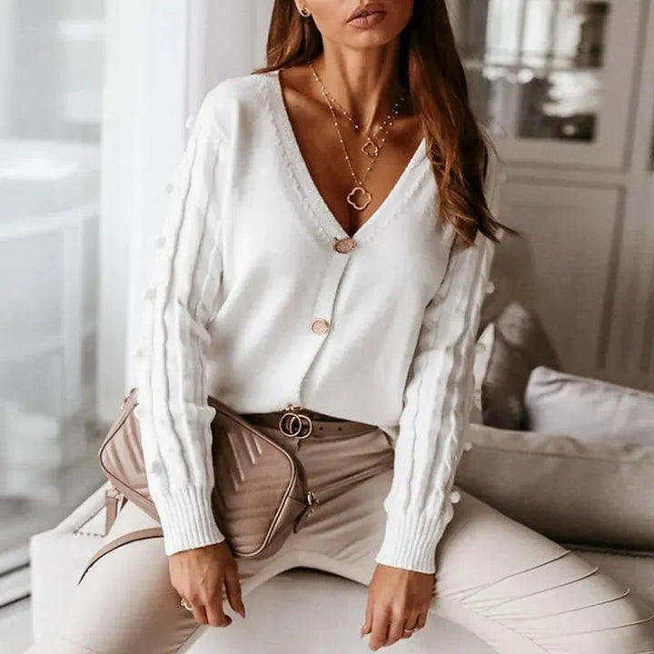 Drune | Ausschnitt Strickjacke Pullover Top für Frauen