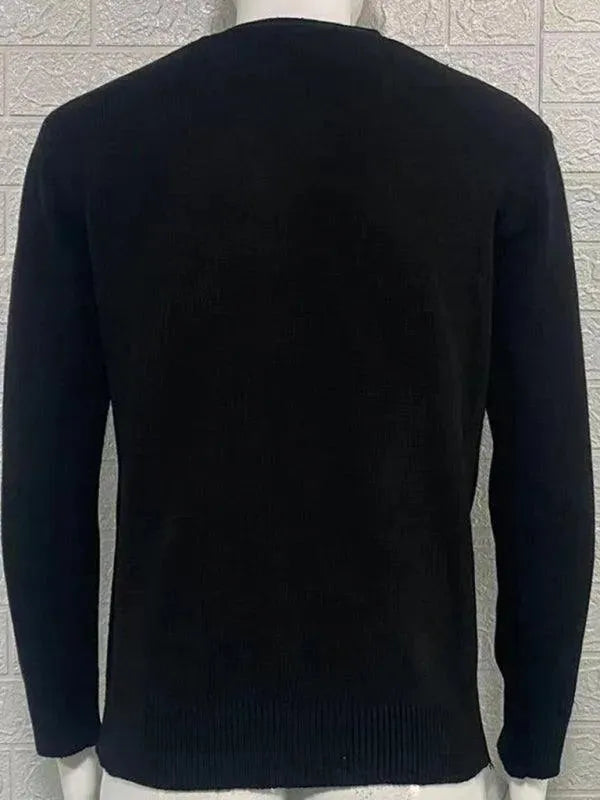 Drune | Ausschnitt Herren Strickjacke Pullover