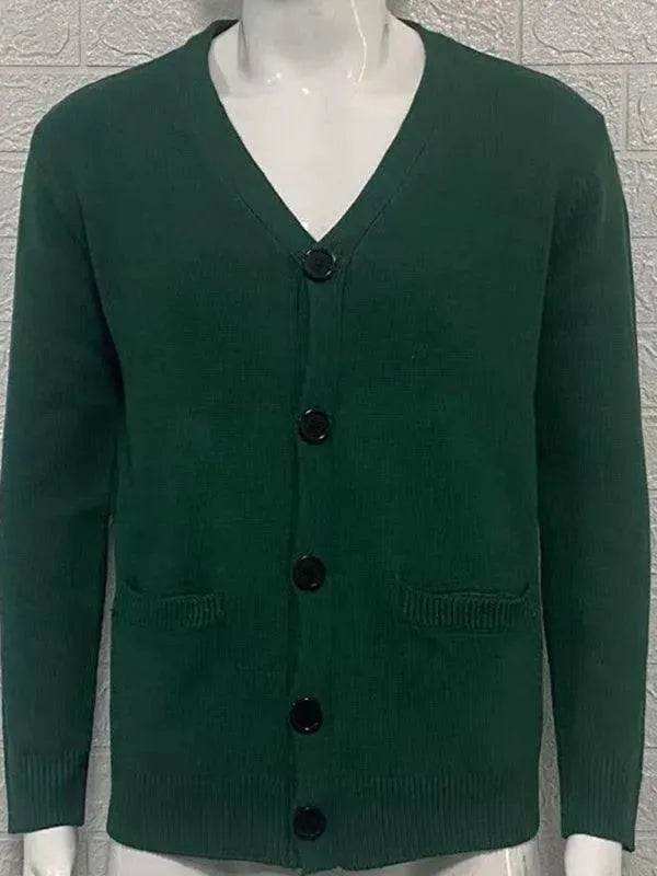 Drune | Ausschnitt Herren Strickjacke Pullover