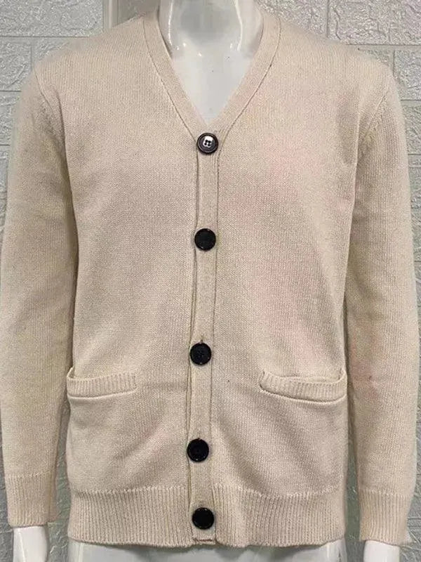 Drune | Ausschnitt Herren Strickjacke Pullover