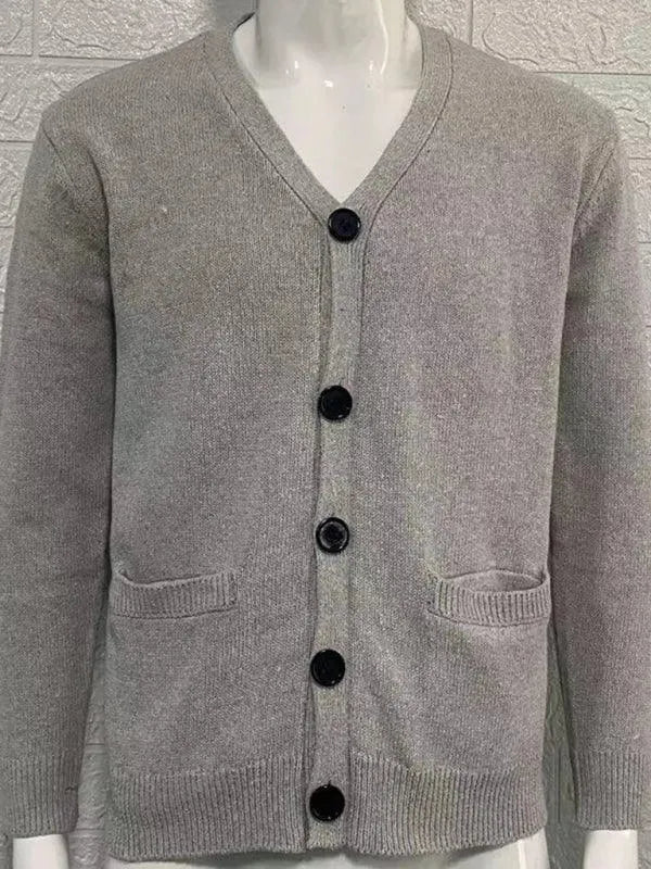 Drune | Ausschnitt Herren Strickjacke Pullover