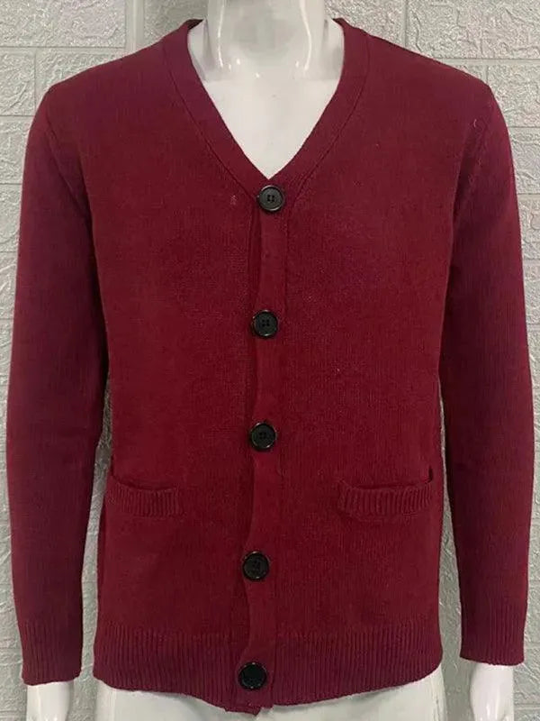 Drune | Ausschnitt Herren Strickjacke Pullover