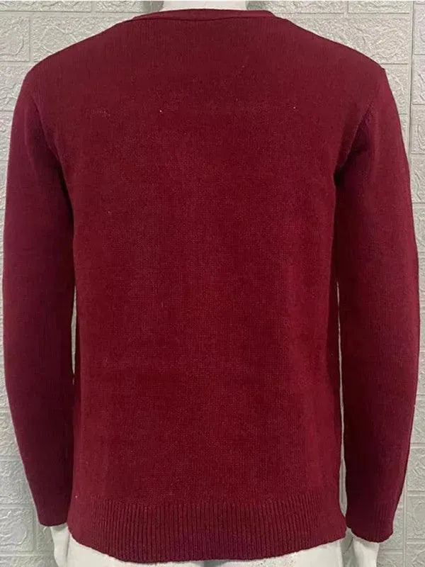 Drune | Ausschnitt Herren Strickjacke Pullover