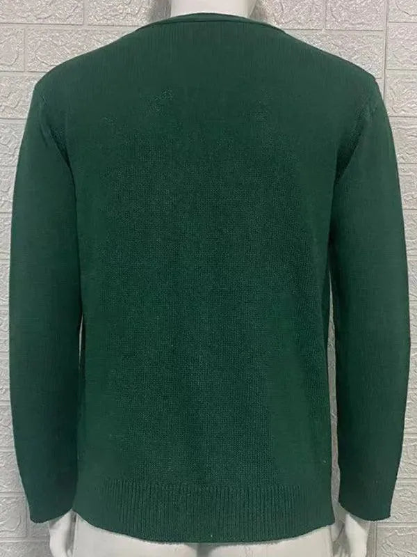 Drune | Ausschnitt Herren Strickjacke Pullover