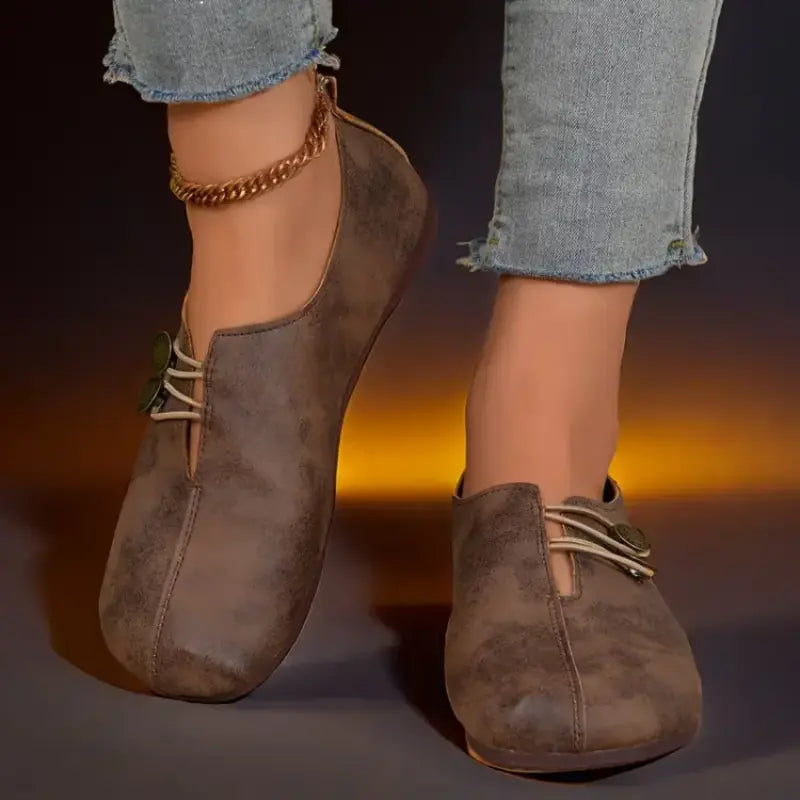 Drune | Elegante Ergonomische Flachschuhe mit Weicher Sohle