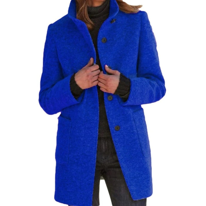 Drune | Lange Damenjacke mit Knopfverschluss Frühlingsjacke Damen