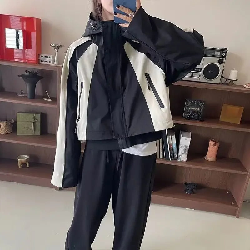 Drune | Damen Kapuzen Windbreaker Jacke