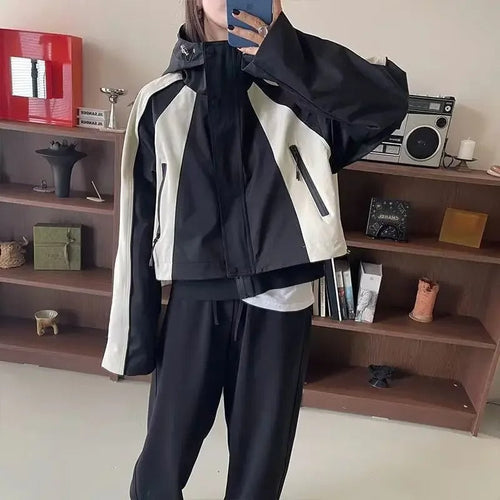 Drune | Damen Kapuzen Windbreaker Jacke