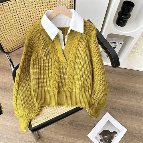 Drune | Strickpullover Im Retro Design