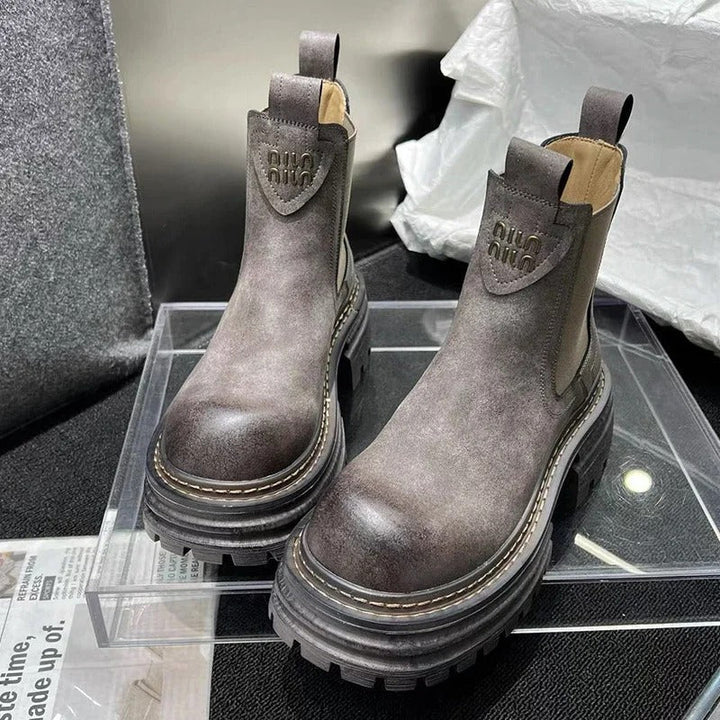 Drune | Chunky Platfürm Damen Lederstiefel