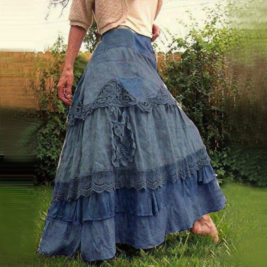 Drune | Lange Spitze Schichten Boho-Rock