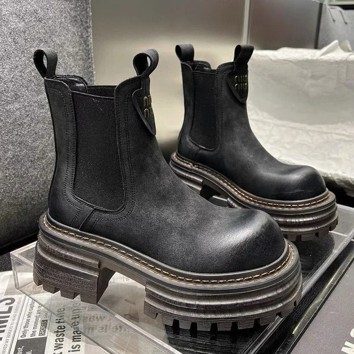 Drune | Chunky Platfürm Damen Lederstiefel