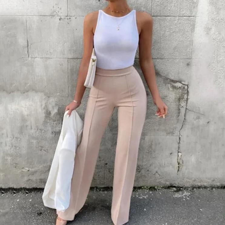 Drune | Damen Slim Flared Hose