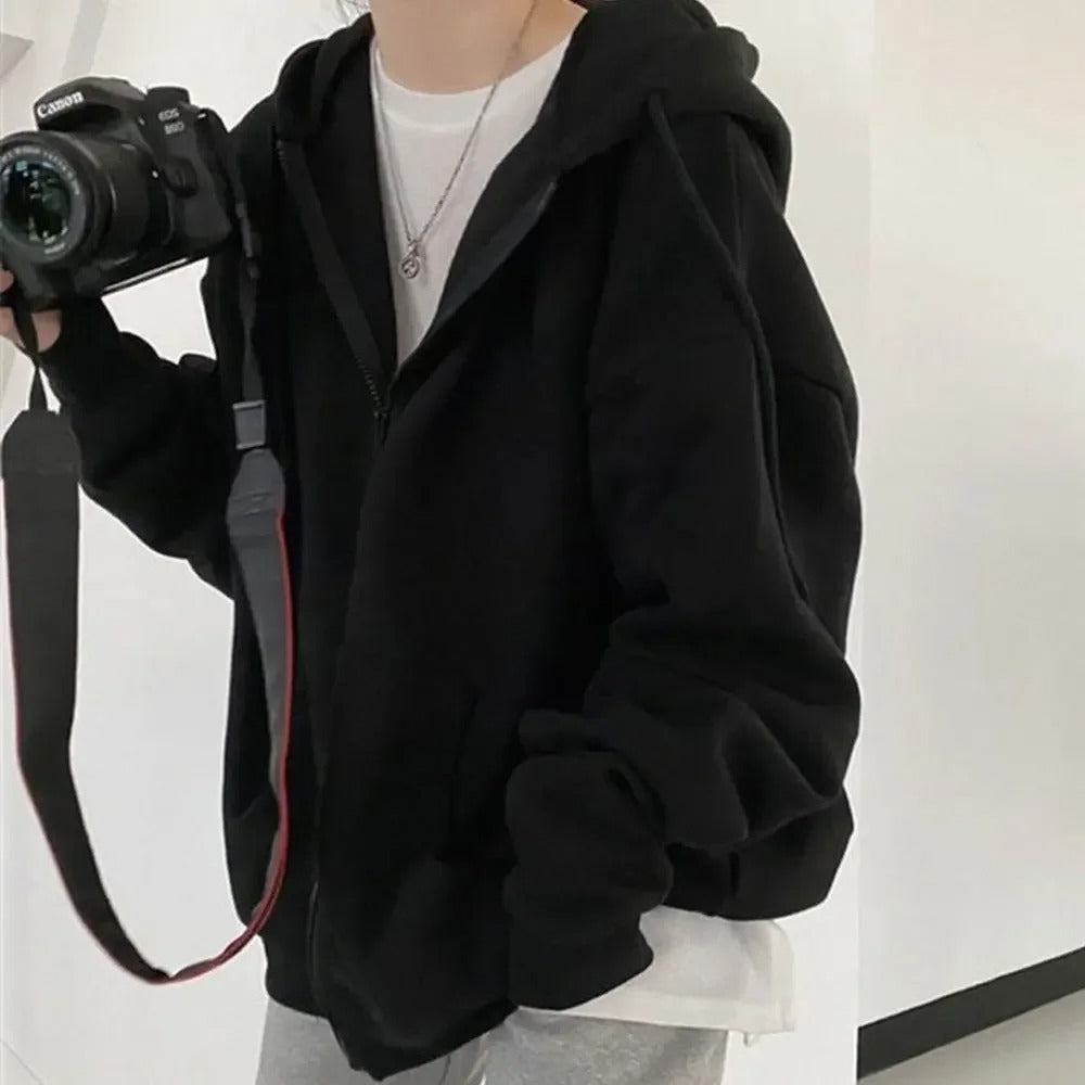 Drune | Oversized Jacke mit Reißverschluss