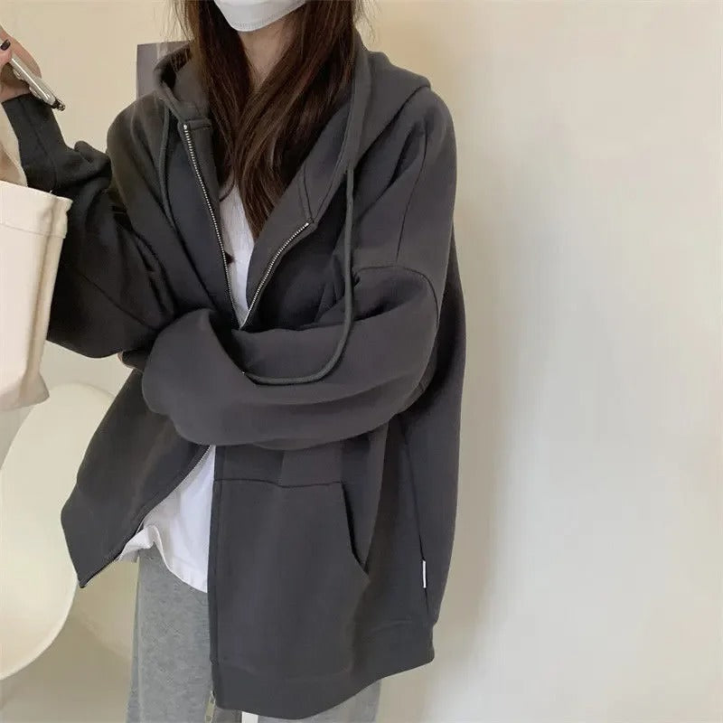 Drune | Oversized Jacke mit Reißverschluss