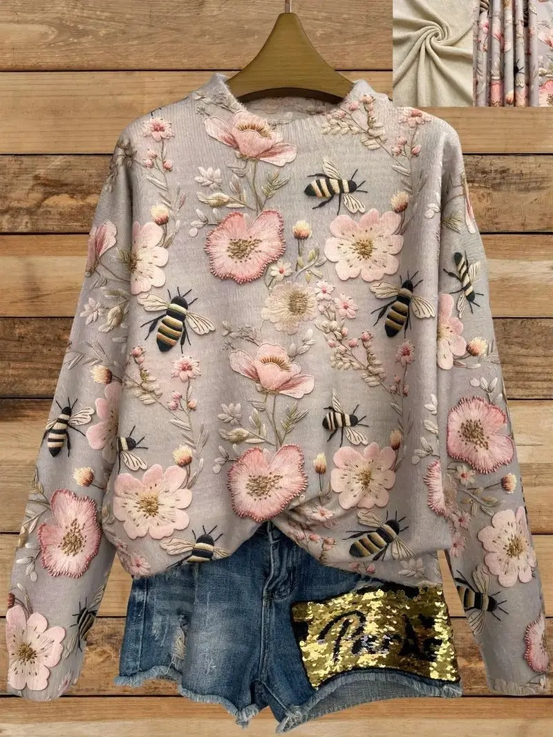Drune | Bedruckter Pullover für Damen