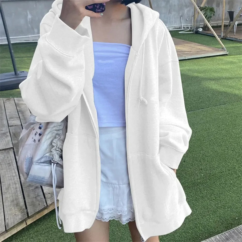 Drune | Oversized Jacke mit Reißverschluss