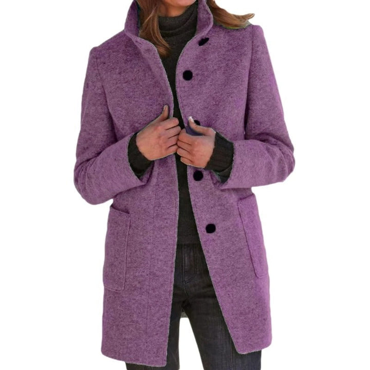 Drune | Lange Damenjacke mit Knopfverschluss Frühlingsjacke Damen