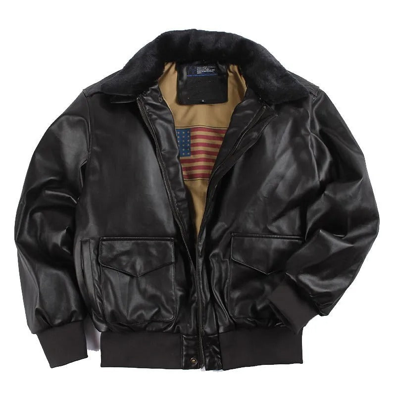 Drune | Winter Vintage Leder Motorradjacke