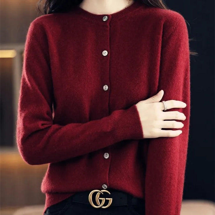 Drune O-Ausschnitt gestrickt Pullover
