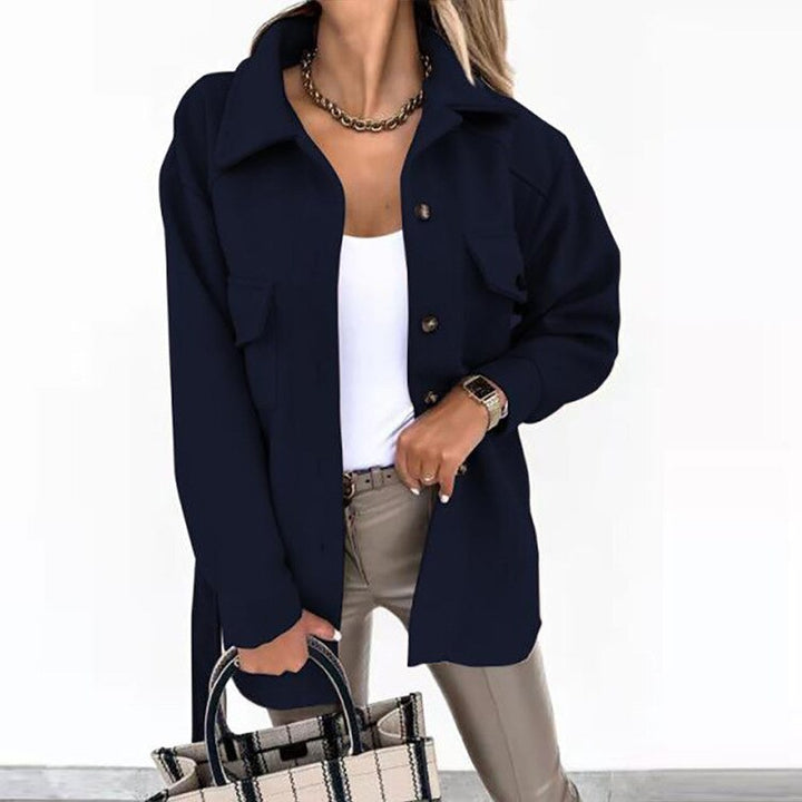 Drune | Stilvolle Damenjacke mit Knöpfen und Taschen