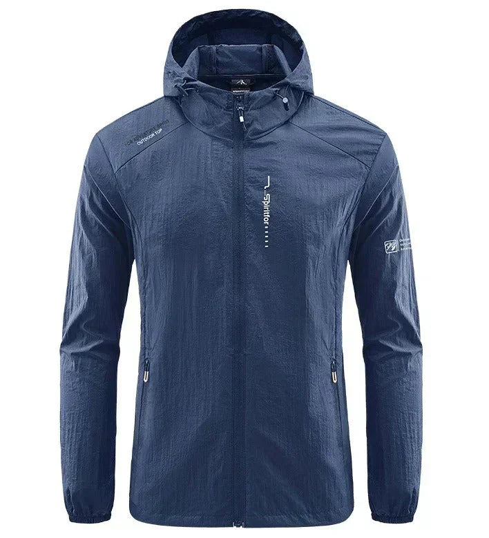 Drune | Herren Windbreaker Jacke - Voller Reißverschluss und Kapuze