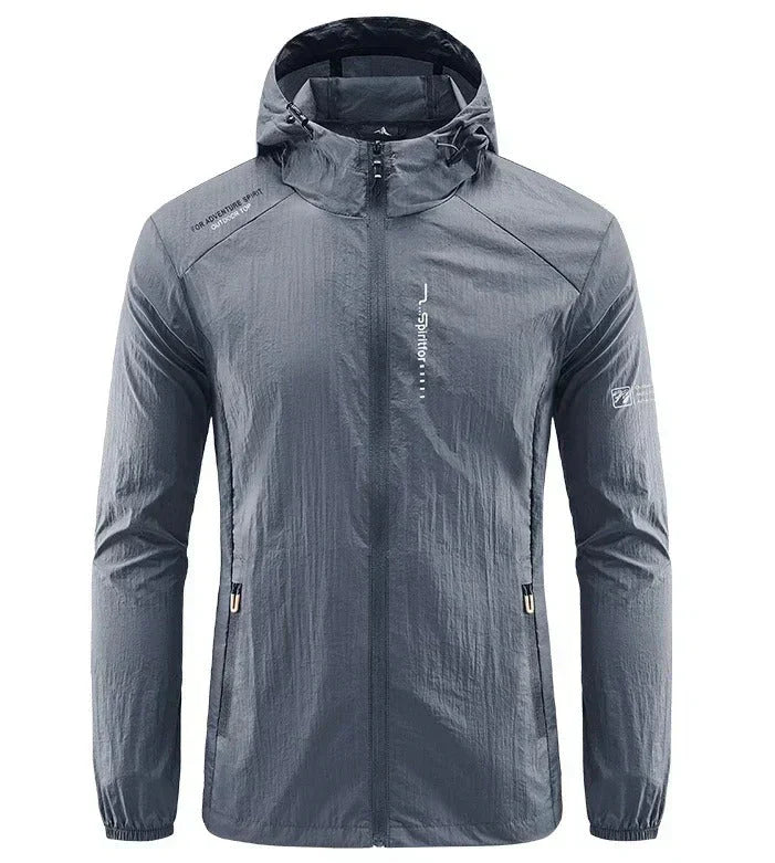 Drune | Herren Windbreaker Jacke - Voller Reißverschluss und Kapuze