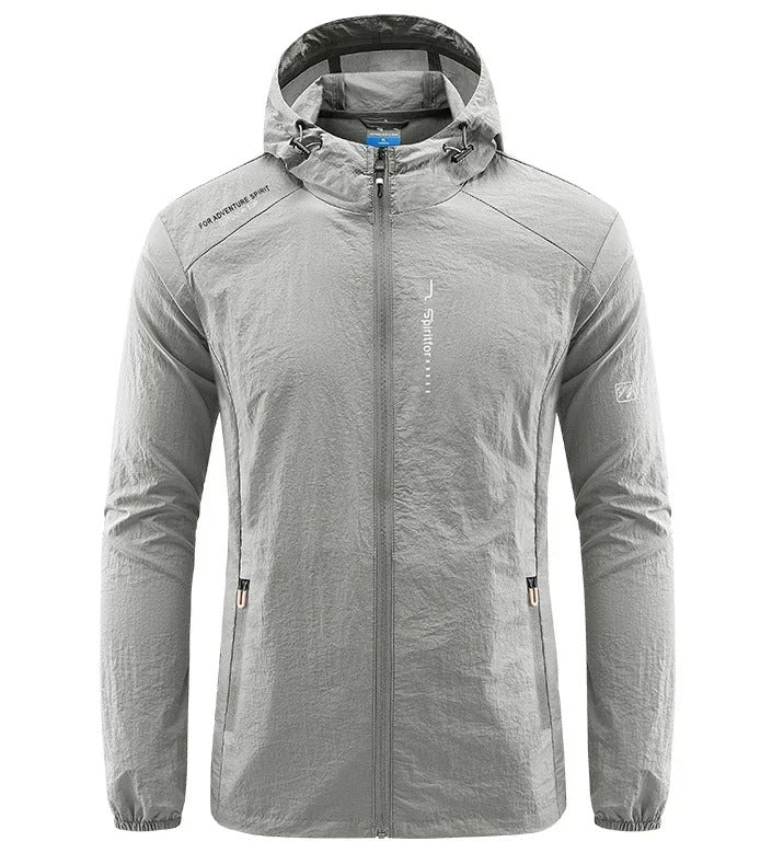 Drune | Herren Windbreaker Jacke - Voller Reißverschluss und Kapuze