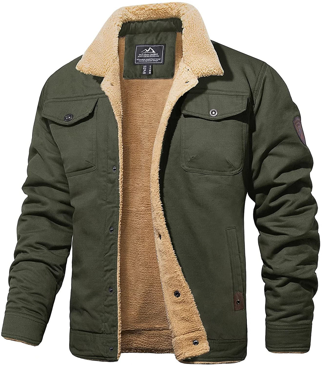 Drune | Winterjacke mit Sherpa-futter Wasserabweisend Warm und Robust