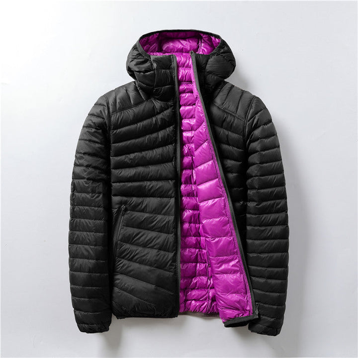 Drune | Leichte Daunenjacke mit Kontrastfutter Polyester Warm und Praktisch