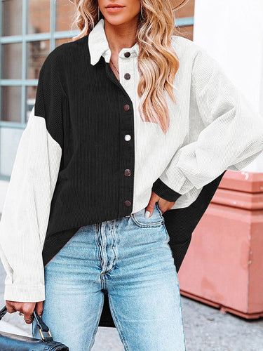 Drune Cordbluse | Moderne gerippte Damenjacke für den Herbst